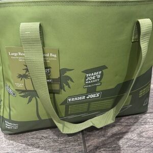 Trader Joe’s - Olive Green Large Reusable Insulated Bag - 8 gallons